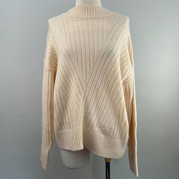 NWT SOPHIE RUE Oatmeal Beige Turtle Neck Sweater‎ (M) - Picture 2 of 7